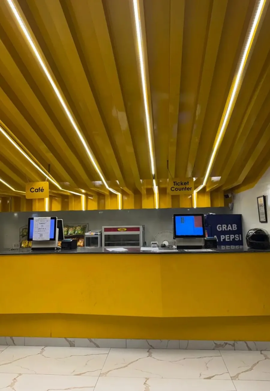The CineStar concession counter at Xin Mall