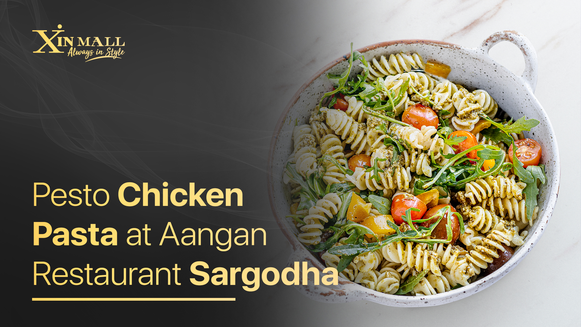 Pesto Chicken Pasta at Aangan Restaurant Sargodha